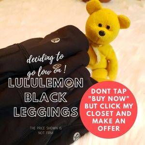 Lululemon Wunder Under Black Legging